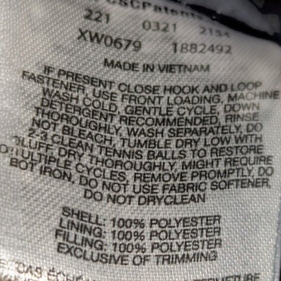 Columbia Hooded Puffer Jacket Women's 3X White Out Omni-Heat Mid Length - Picture 8 of 11